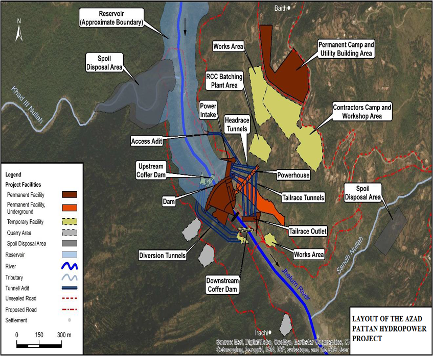 Azad Pattan Hydropower - Project Layout